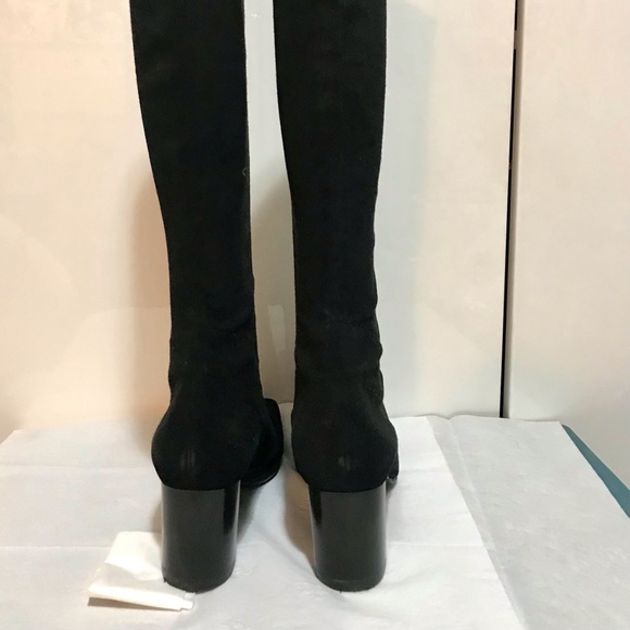 SOLD! N/A ~ROBERT CLERGERIE ~7.5 BLACK Quilam Stretch SUEDE BOOT ~Made in FRANCE - Picture 4 of 9